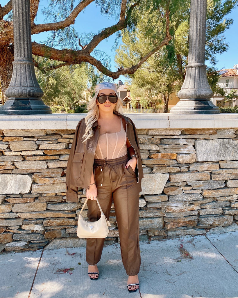 BROWN LEATHER PANTS